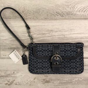 NWT! Coach Navy Wristlet
